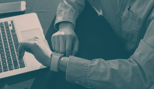 person checking their watch