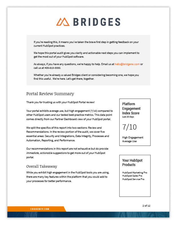 HubSpot Portal Audit - 2